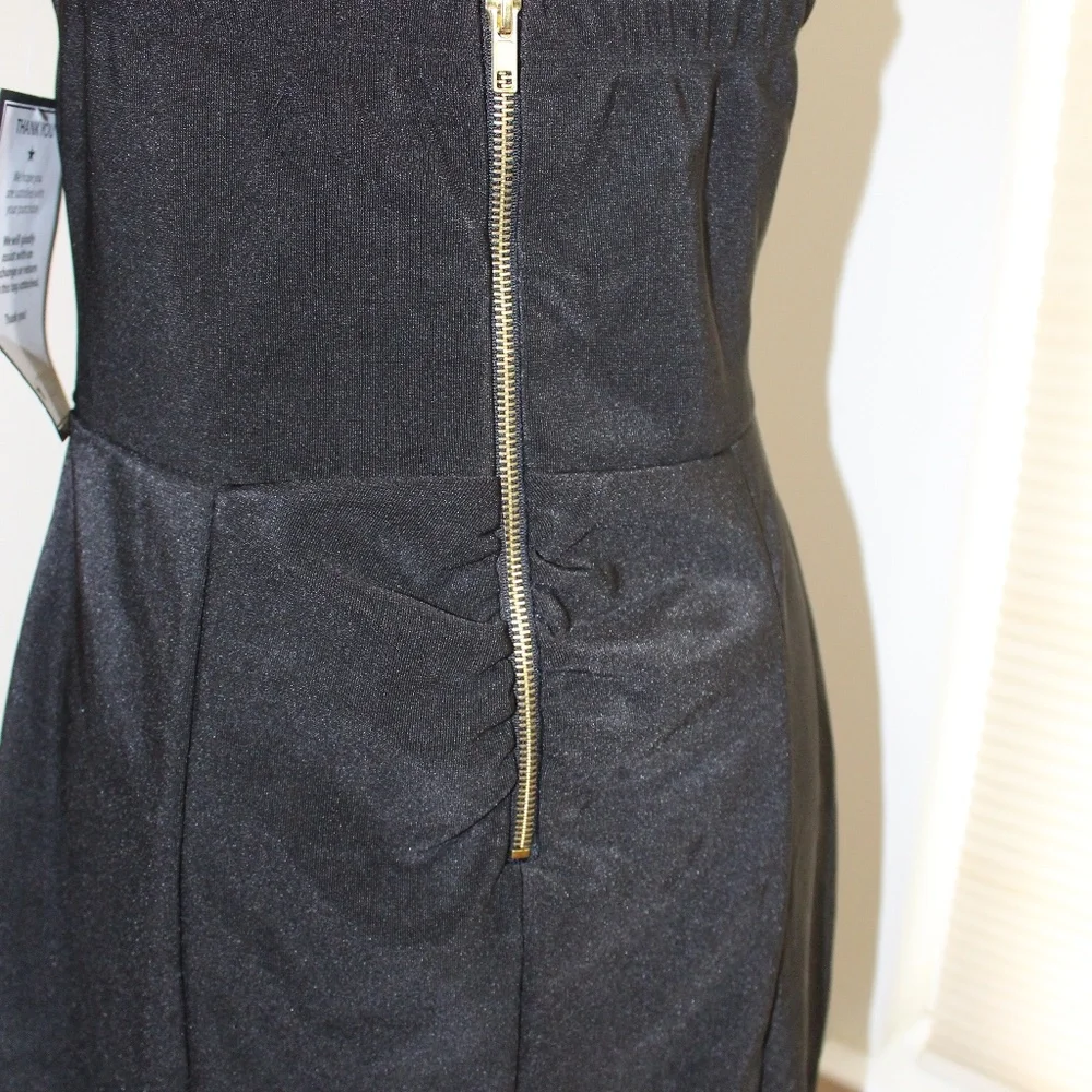 Emerald Sundae, body con strapless black dress. Large.....